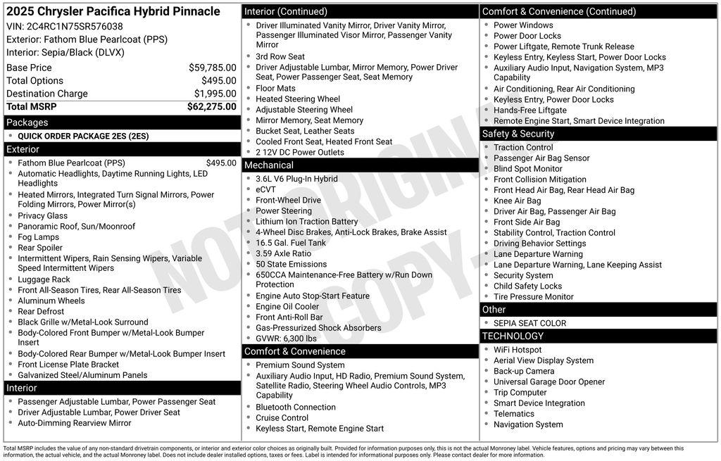 chrysler pacifica phev 2025 2C4RC1N75SR576038 image chrysler pacifica phev 2025 2C4RC1N75SR576038 image